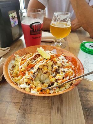 Elote loaded potato, so good!