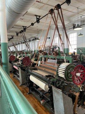 Lowell National Historic Park Boot Cotton Mills Museum weaving room