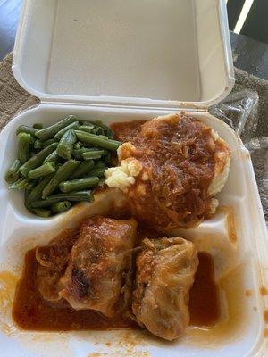 Stuffed cabbage dinner