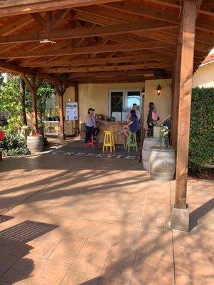 Wine tasting area