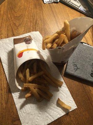 When did y'all decide to serve the shittiest fries possible?!