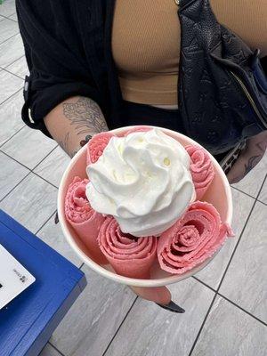 strawberry ice cream