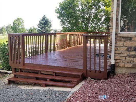 Exterior deck solid stain