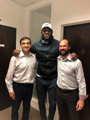 LeBron James at AcuGroup before a 51-point NBA Finals match.