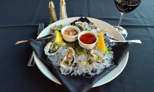 Oysters on a half shell