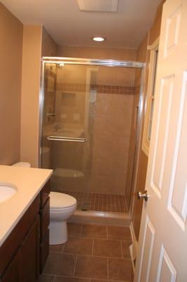 *Almost frame less shower door. Still receive the open look with saving on cost!