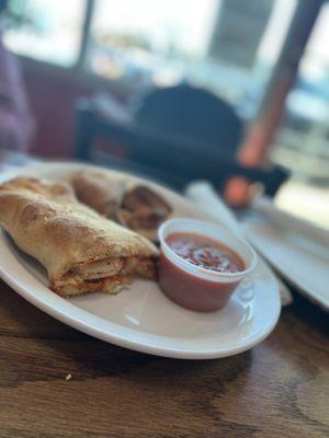 Chicken parmesana Stromboli