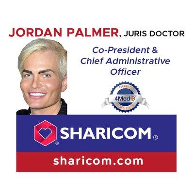 Jordan Palmer, Doctor of Jurisprudence, Co-President and Chief Administrative Officer, Sharicom Health