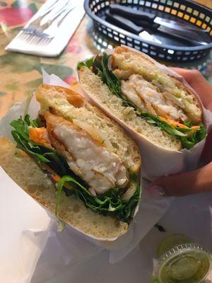 Seafood sandwich