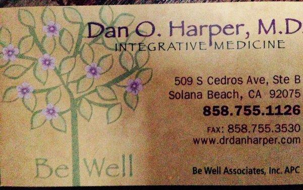 Dr Harpers Business Card