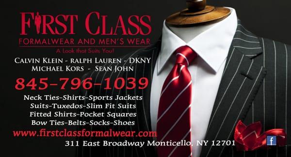 First Class Formal Wear & Mens Wear