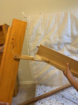 My kids bed frame