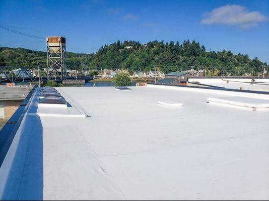 PVC flat roofing