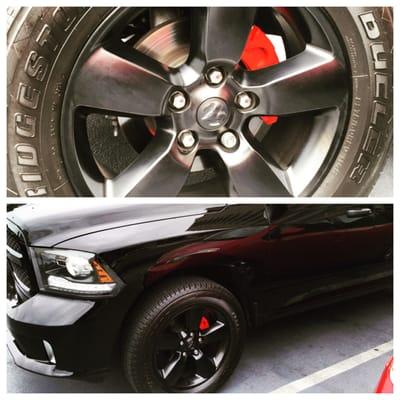 Take a look at the work they did on my calipers! I have more to do to my 2015 Ram 1500, D&D is my go to shop!