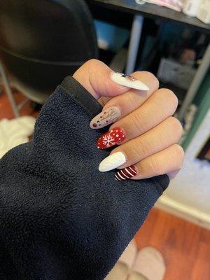 xmas nail designs