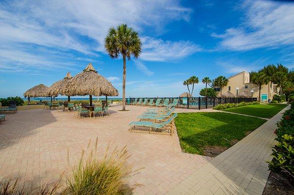 With a heated pool and private beach access, you'll only steps away from the beach and an easy walk back to your rental...