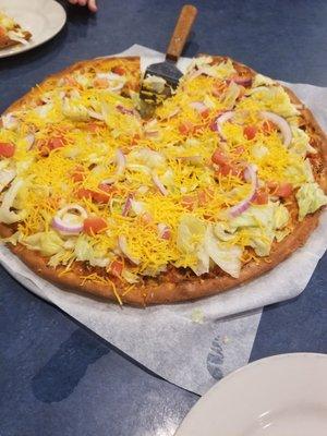 Taco pizza