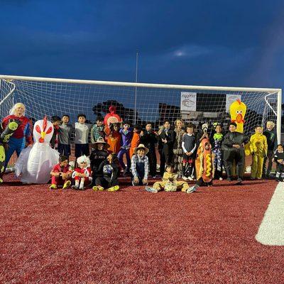 U12 celebrating Halloween!