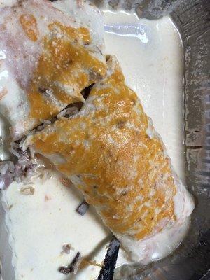 Steak Burrito Blanco