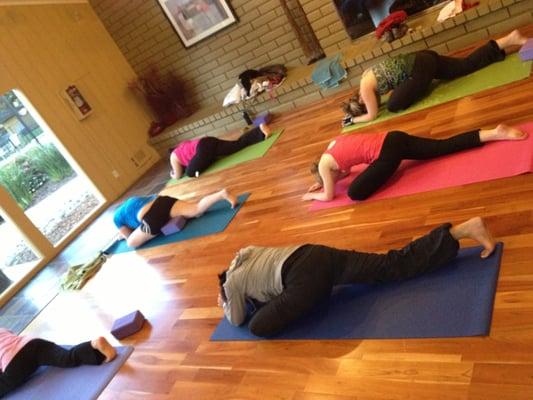 A recent photo of the yogis here at Birch Creek