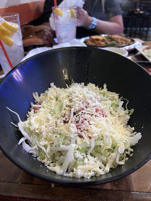 Steak burrito bowl.