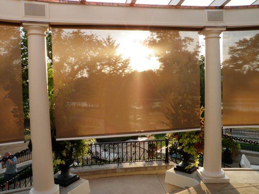 Retractable screen shades from Sunesta