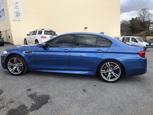 Beautiful BMW M5 after paint correction.