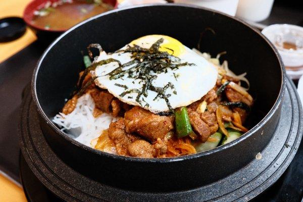 spicy pork bibimbap