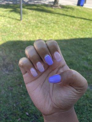 Purple nails