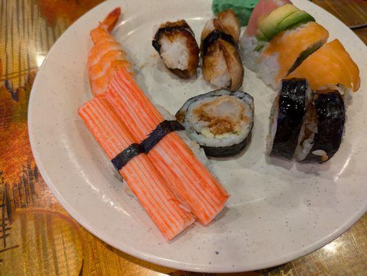 Sushi at China Buffet, Salisbury