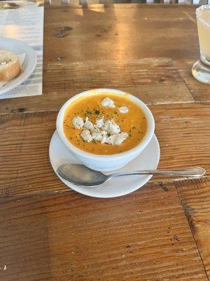 Roasted Red Pepper & Crab Bisque