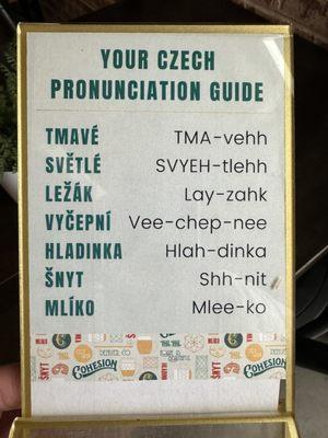 Pronunciation guide