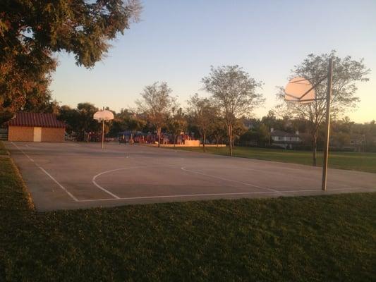 Basketball court.