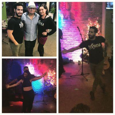 LeSalsa Dancers perform at Campus Grill in Berea, and dance to the music of Saborit