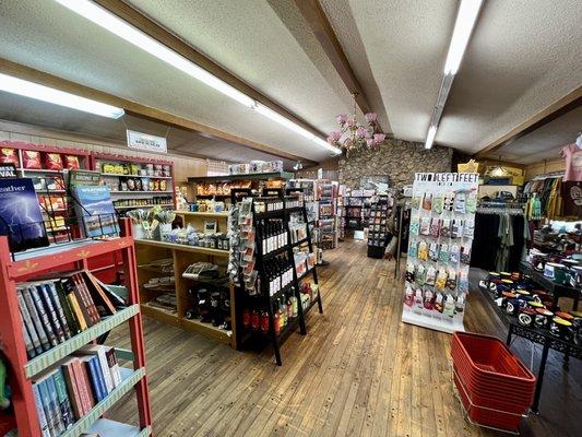 Souvenir area of the shop