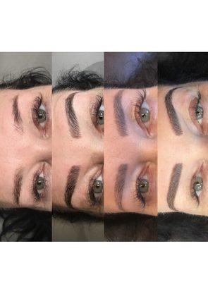 Entire brow transformation