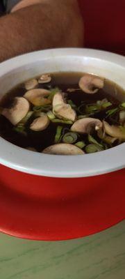 Mushroom soup (Japanese menu)