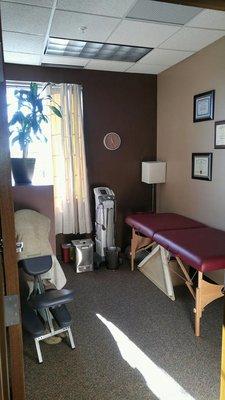 Acupuncture and therapy room