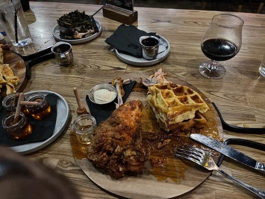 Nashville Hot Chicken and waffles