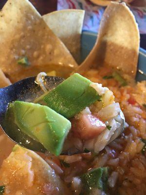 Very good chicken tortilla soup