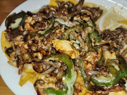 Fajita mix nachos