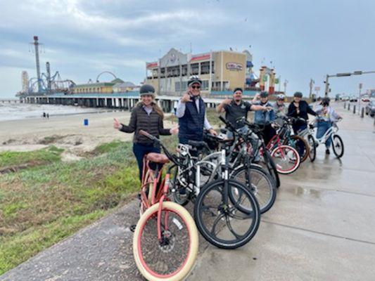 Ride on the Galveston Seawall