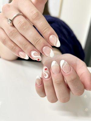 Modern French Nails