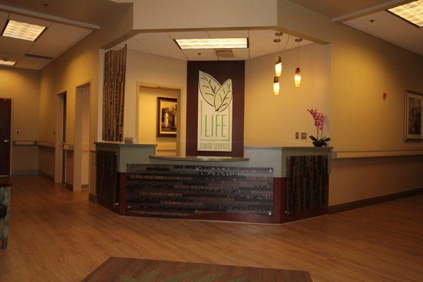 Lobby of LIFE's Adult Day Health in Broken Arrow.