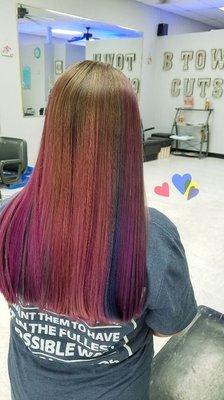 Babylights balyage bold colors