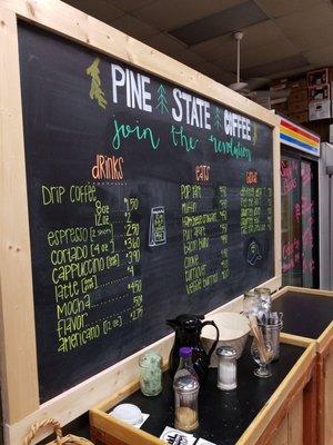 Checking out Pine State Coffee!