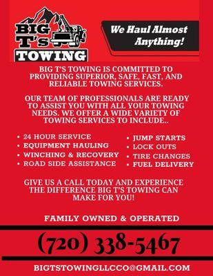 Some of the many services we offer