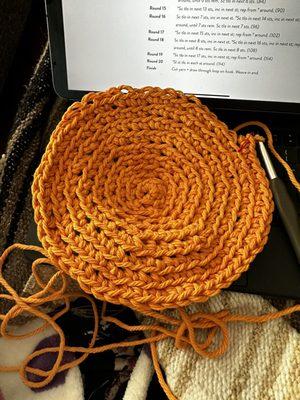 Beautiful crochet in the round. Thanks to two group classes and one private lesson I can clearly understand this placement pattern.