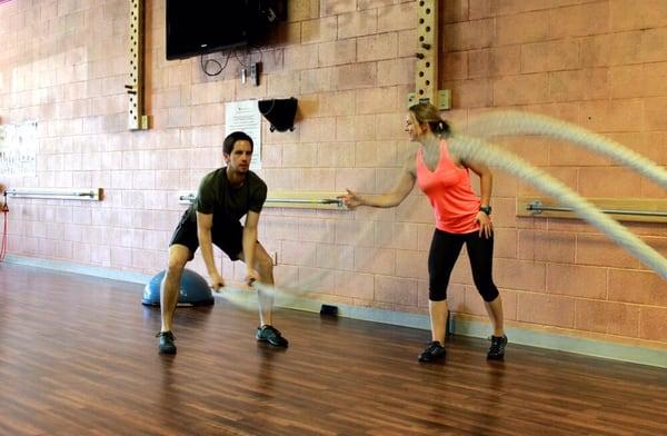 Who doesn't love some battle ropes?