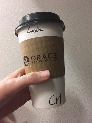 Great chai from coffee shop! Thanks Peter & Pamela for the excellent service!